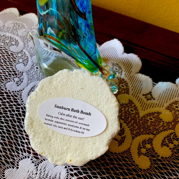 Set of Five Lavender, Peppermint, Tea Tree & Eucalyptus Sunburn Relief Bombs - Picture 2 of 2